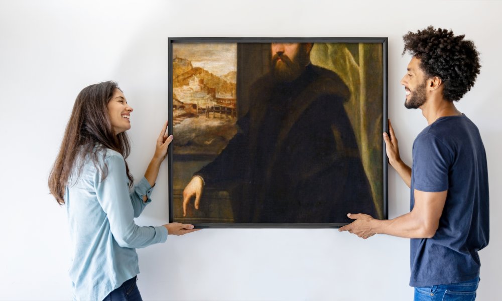 with landscape by Maarten de Vos Jacopo Tintoretto