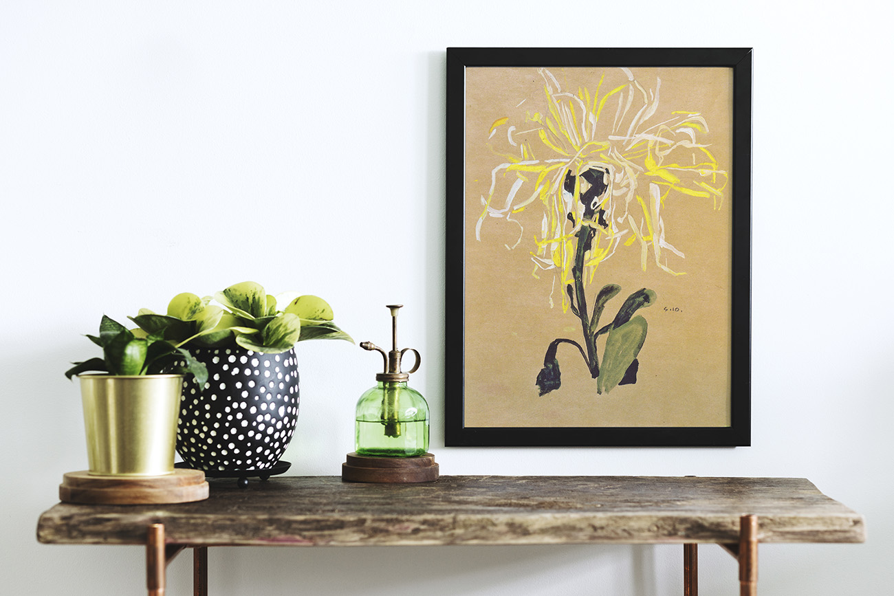 Egon Schiele / Gelbe Chrysantheme