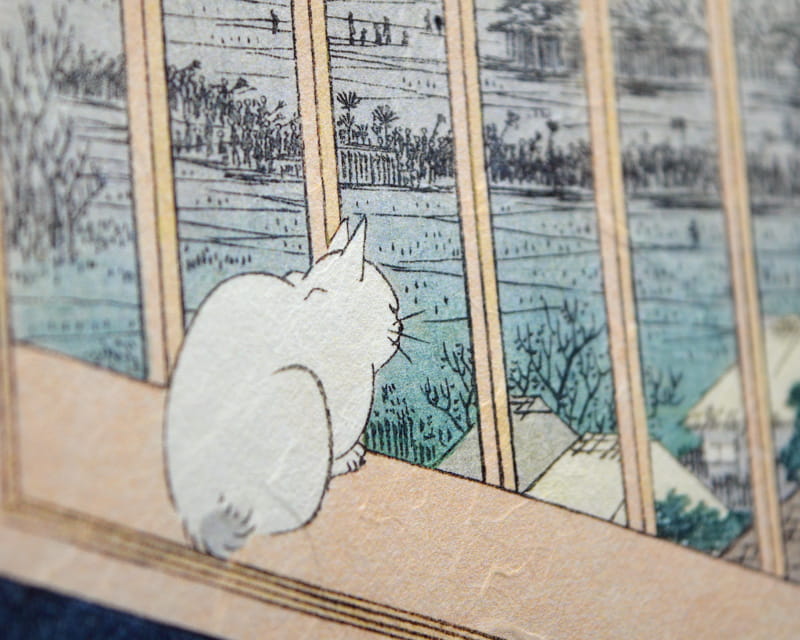 Unryu, 55g (Washi med grumsete kozofibre)  10