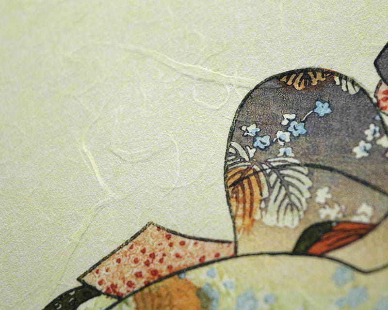 Unryu, 55g (Washi med grumsete kozofibre)  6