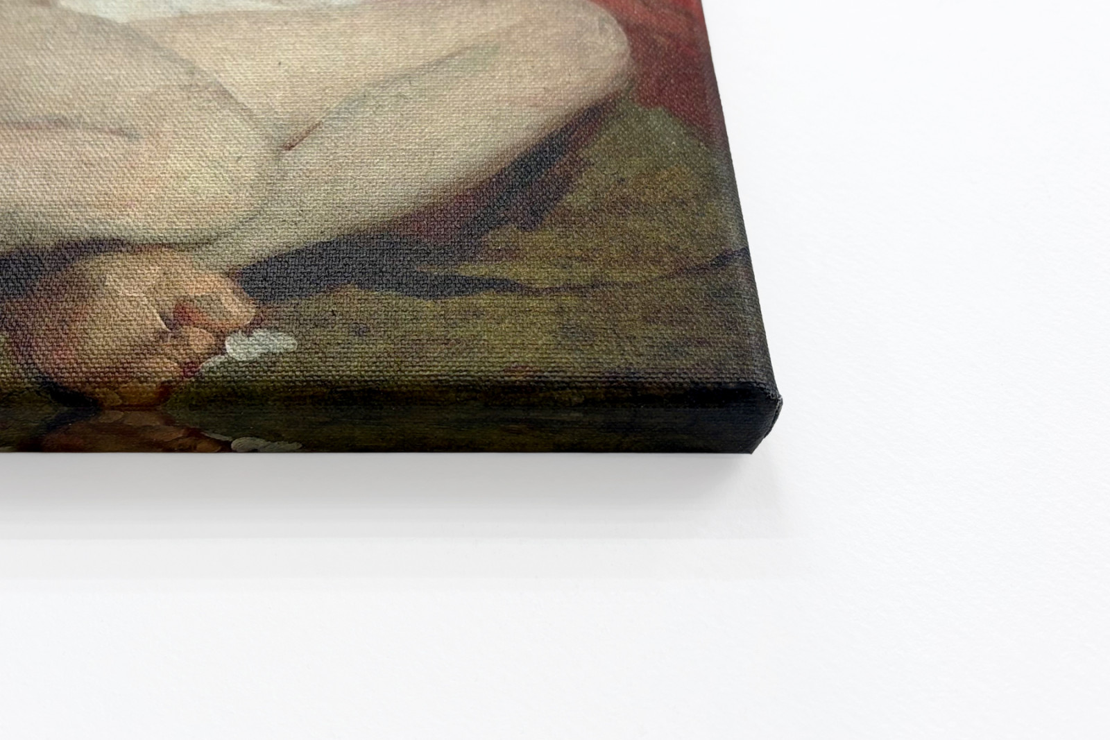Mannlig nakenfigur med armene strukket opp - William Etty