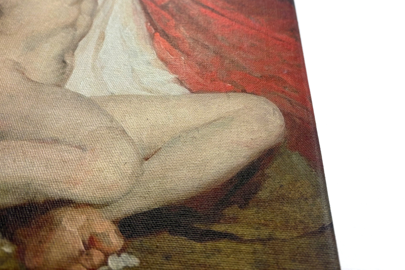 Mannlig nakenfigur med armene strukket opp - William Etty