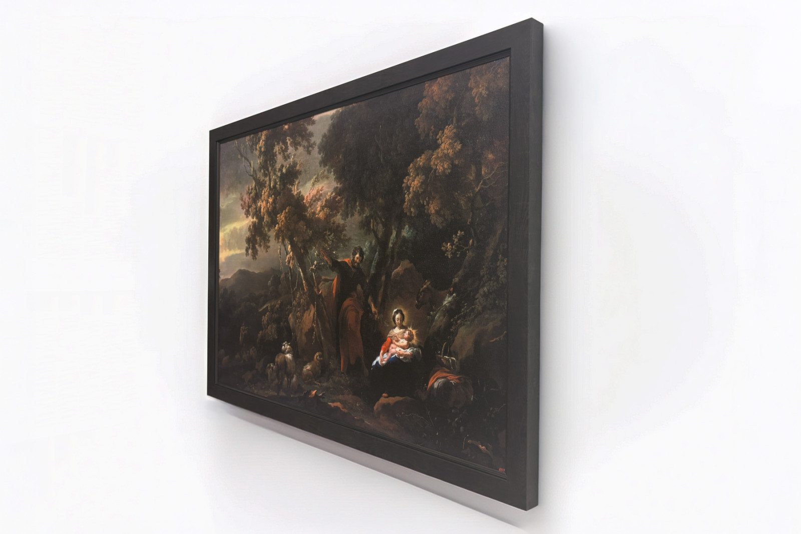 Hvil på flukten til Egypt, 1600-tallet. - Nicolaes Pietersz. Berchem