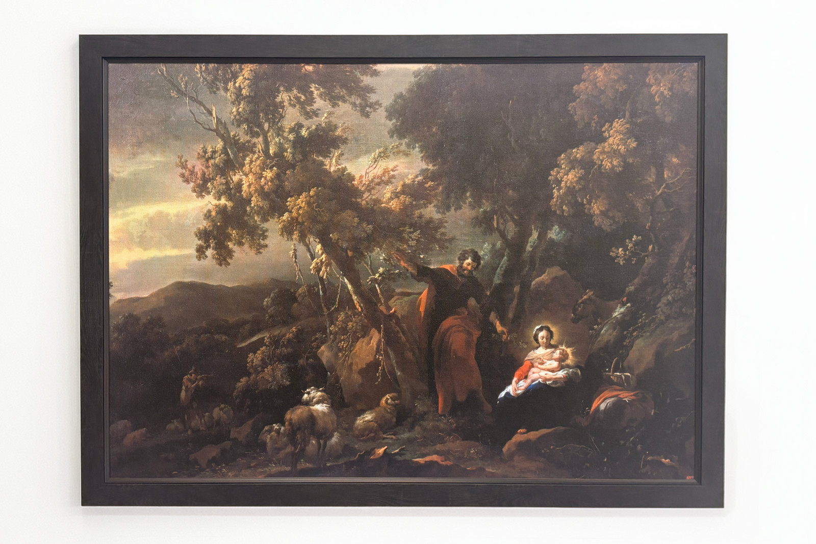 Hvil på flukten til Egypt, 1600-tallet. - Nicolaes Pietersz. Berchem