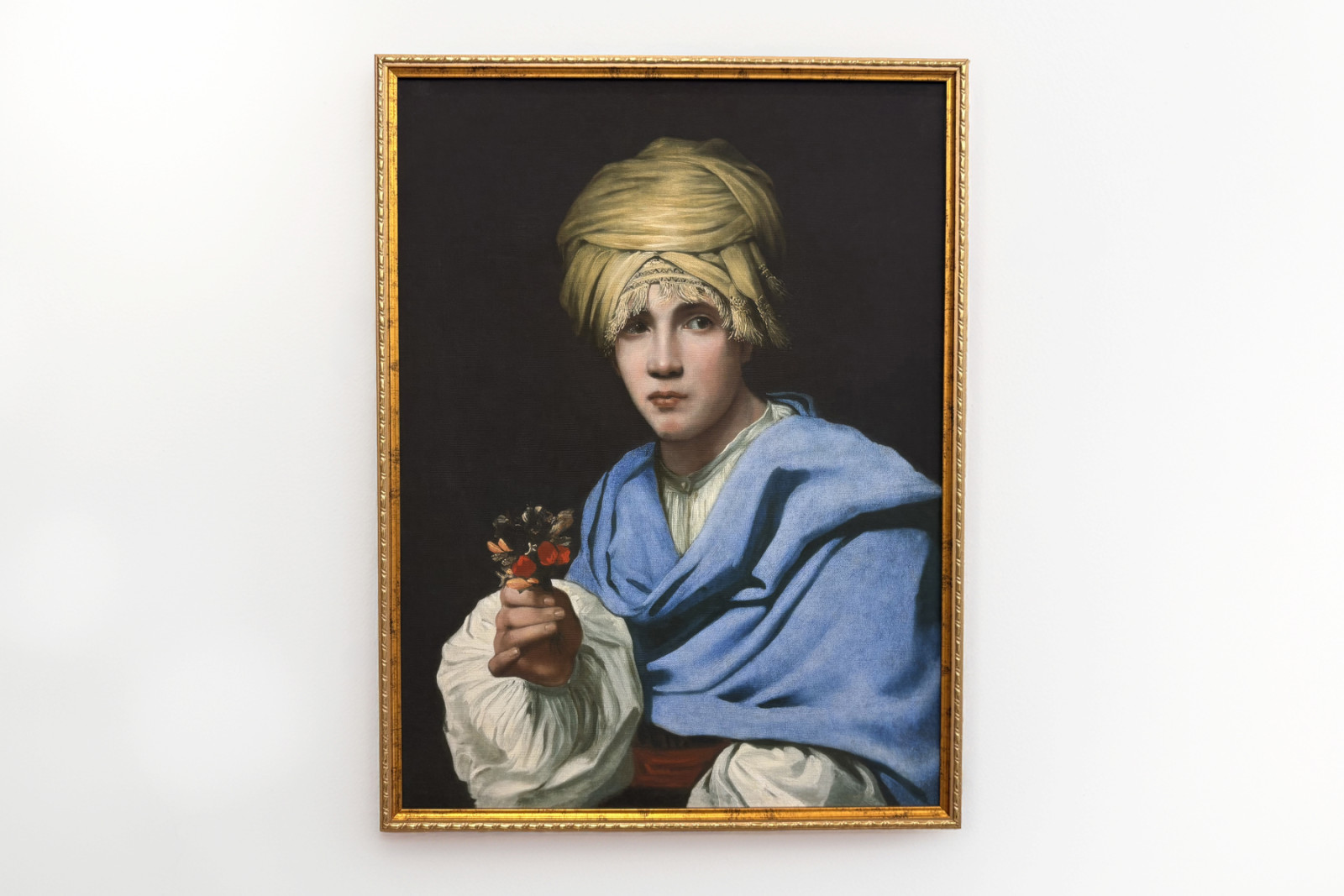Gutt i turban som holder en nosegay - Michiel Sweerts