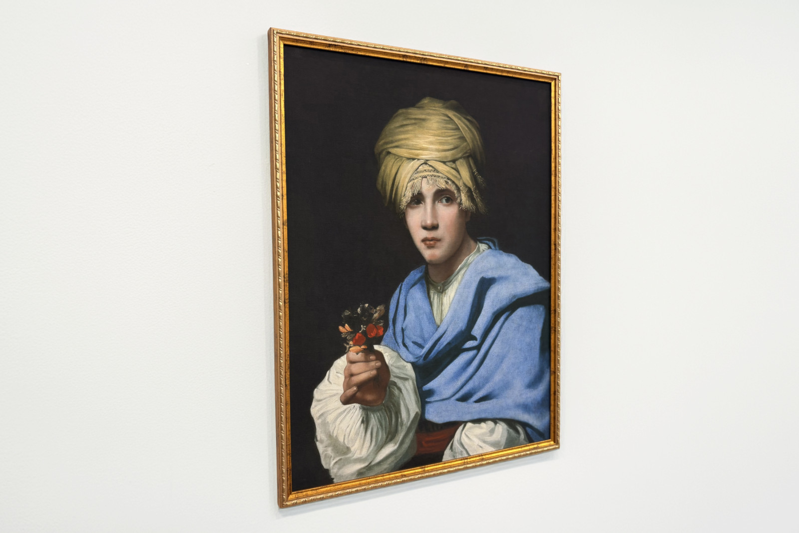 Gutt i turban som holder en nosegay - Michiel Sweerts