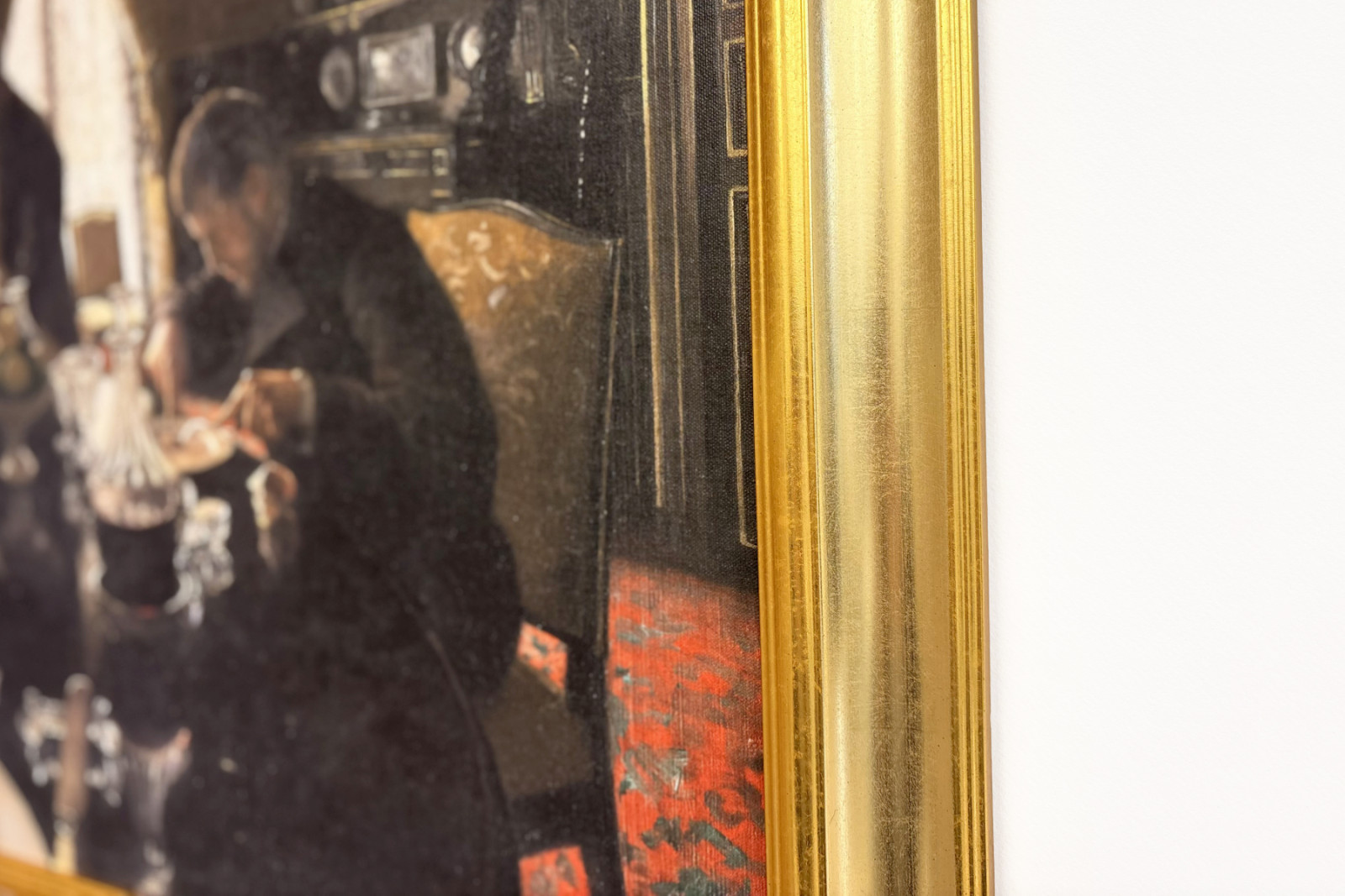 Middag - Middag på rue Miromesnil, hjemmet til Caillebotte-familien (olje på lerret) - Gustave Caillebotte