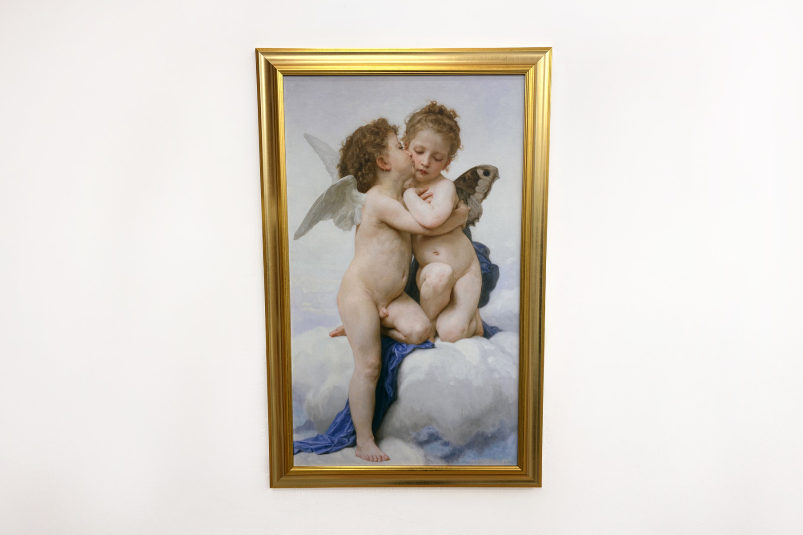 Amor og psyke som barn, Det første kysset, 1890. - William-Adolphe Bouguereau