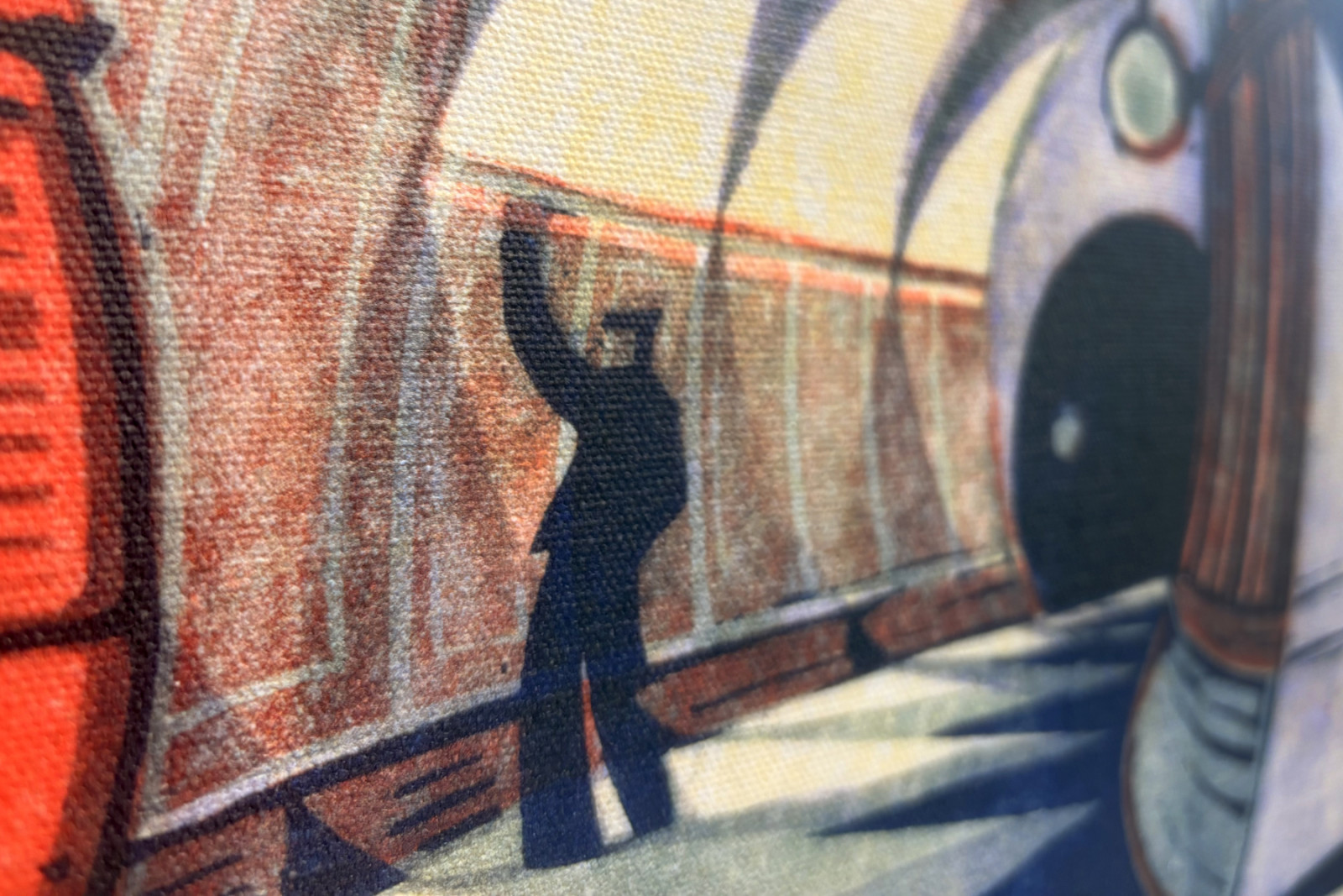 The Tube Train, ca. 1932 (linocut) (se også 151089) - Cyril Edward Power