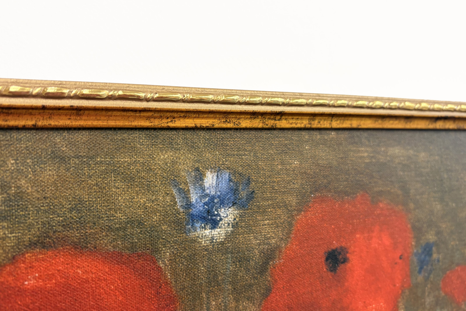 Bukett med valmuer Maleri av Odilon redon (1840-1916). - Odilon Redon