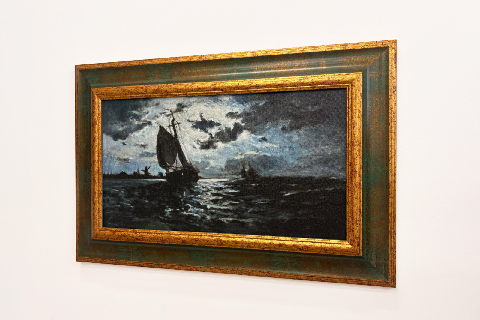 Seilskip i måneskinnet. - Paul Gauguin