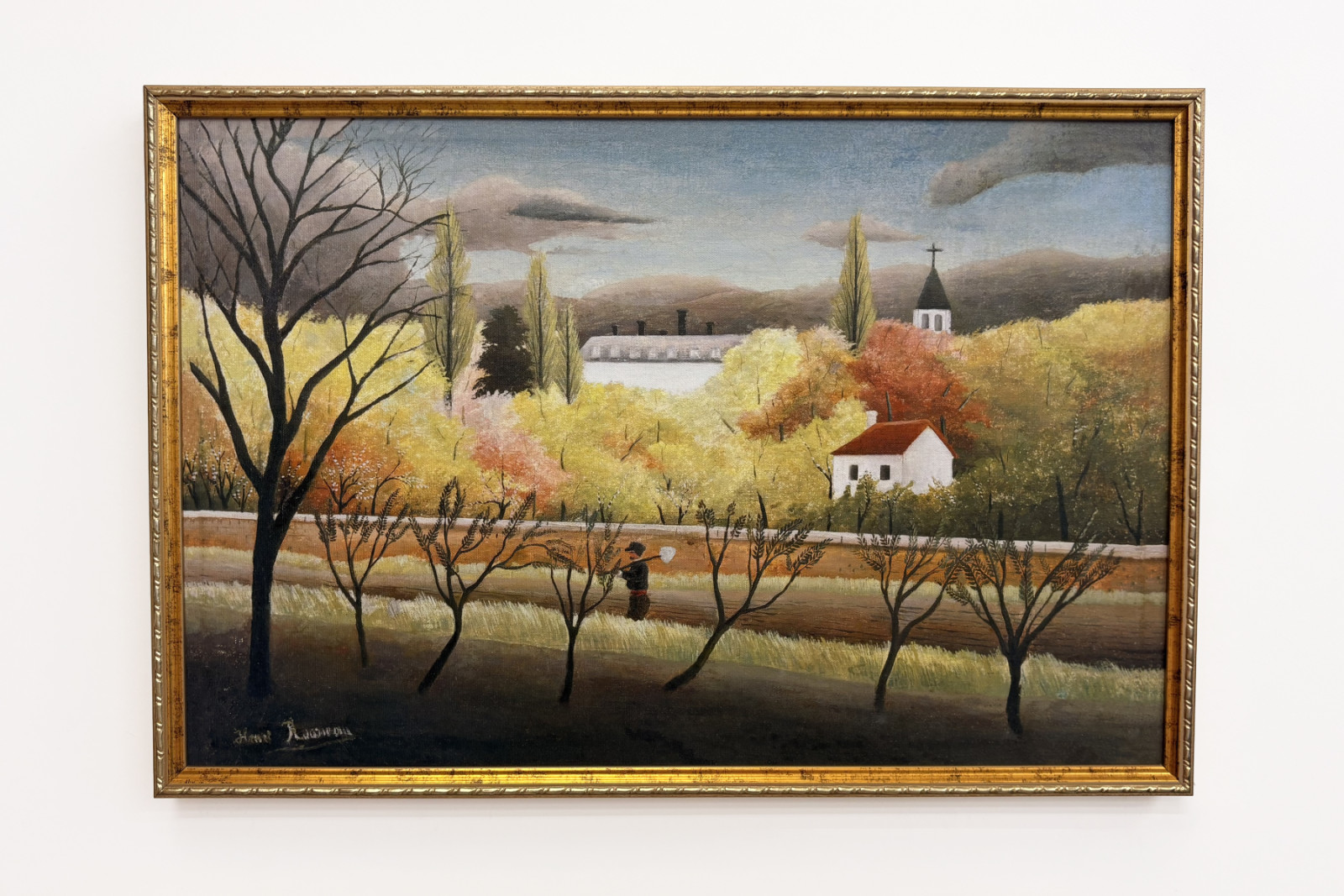 Landskap med bonde - Henri Rousseau