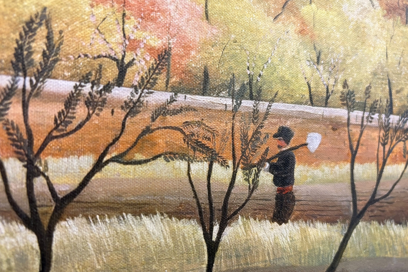 Landskap med bonde - Henri Rousseau