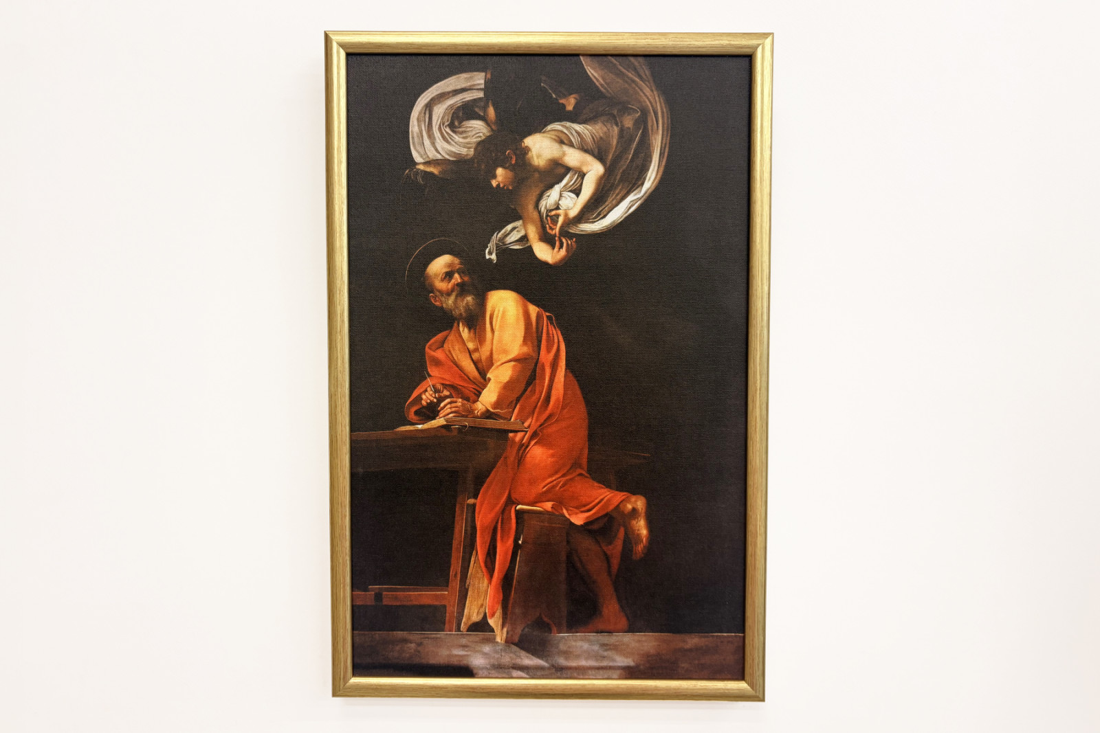 Den hellige Matthews inspirasjon - Michelangelo Merisi Caravaggio