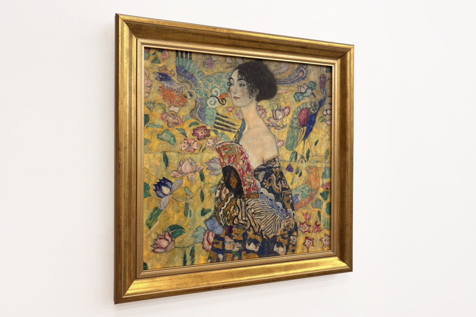 Dame med vifte - Gustav Klimt