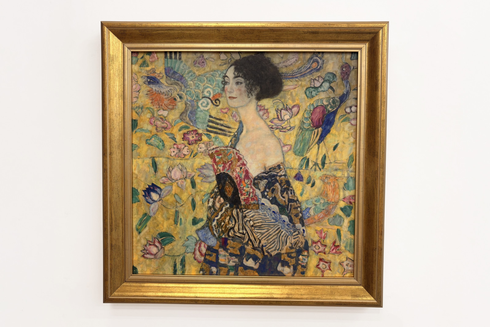 Dame med vifte - Gustav Klimt
