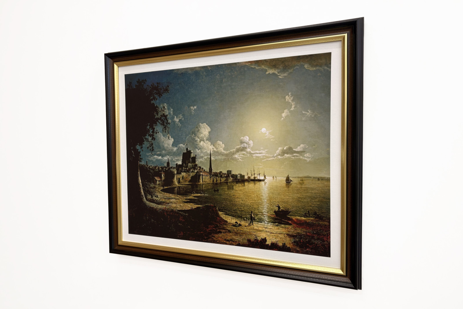 Moonlight Scene, Southampton, 1820 - Sebastian Pether