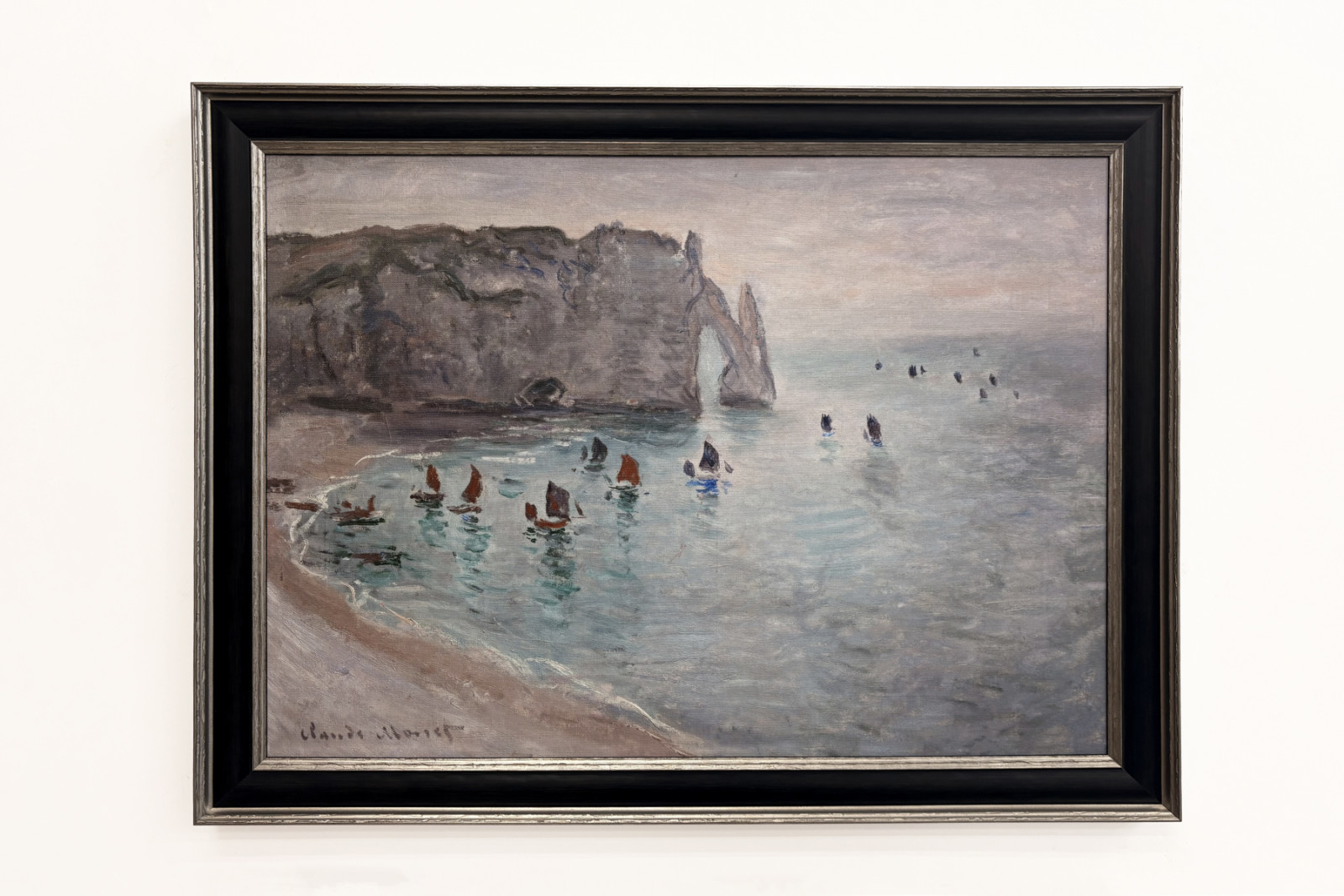 Etretat, Porte d’Aval: fiskebåter forlater havnen - Claude Monet