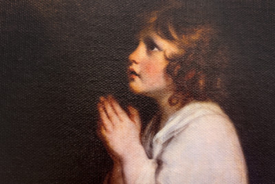 Lille Samuel i bønn, 1777, 0,89 x 0,7 m, Musée Fabre, Montpellier - Joshua Reynolds
