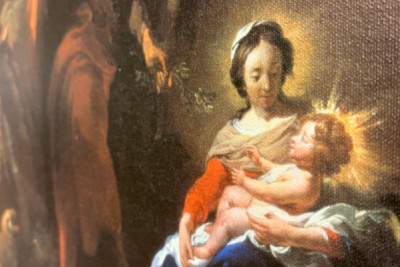 Hvil på flukten til Egypt, 1600-tallet. - Nicolaes Pietersz. Berchem