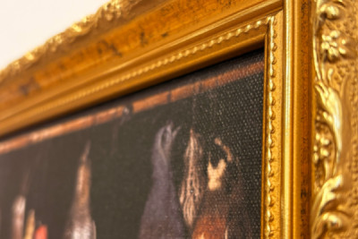 Stilleben med fugler (fugl) Maleri tilskrevet Michelangelo Merisi dit Caravaggio (Caravaggio) (1571-1610) Roma Galleria Borghese - Michelangelo Merisi da (attr. to) Caravaggio