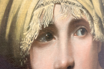 Gutt i turban som holder en nosegay - Michiel Sweerts