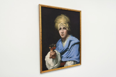 Gutt i turban som holder en nosegay - Michiel Sweerts