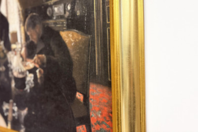 Middag - Middag på rue Miromesnil, hjemmet til Caillebotte-familien (olje på lerret) - Gustave Caillebotte