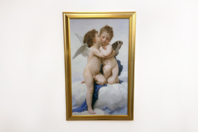Amor og psyke som barn, Det første kysset, 1890. - William-Adolphe Bouguereau