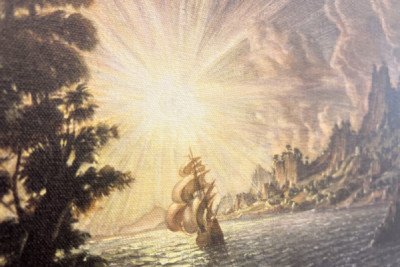 Skipene, kveldssolen - Konstantin Bogayevsky