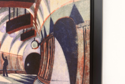 The Tube Train, ca. 1932 (linocut) (se også 151089) - Cyril Edward Power