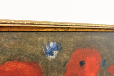 Bukett med valmuer Maleri av Odilon redon (1840-1916). - Odilon Redon