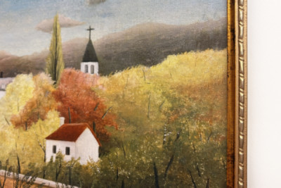 Landskap med bonde - Henri Rousseau