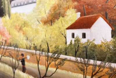 Landskap med bonde - Henri Rousseau