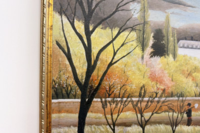 Landskap med bonde - Henri Rousseau