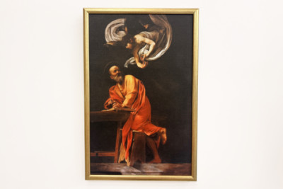 Den hellige Matthews inspirasjon - Michelangelo Merisi Caravaggio