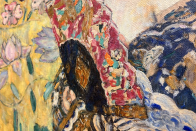 Dame med vifte - Gustav Klimt