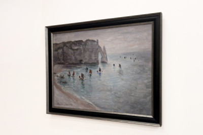 Etretat, Porte d’Aval: fiskebåter forlater havnen - Claude Monet