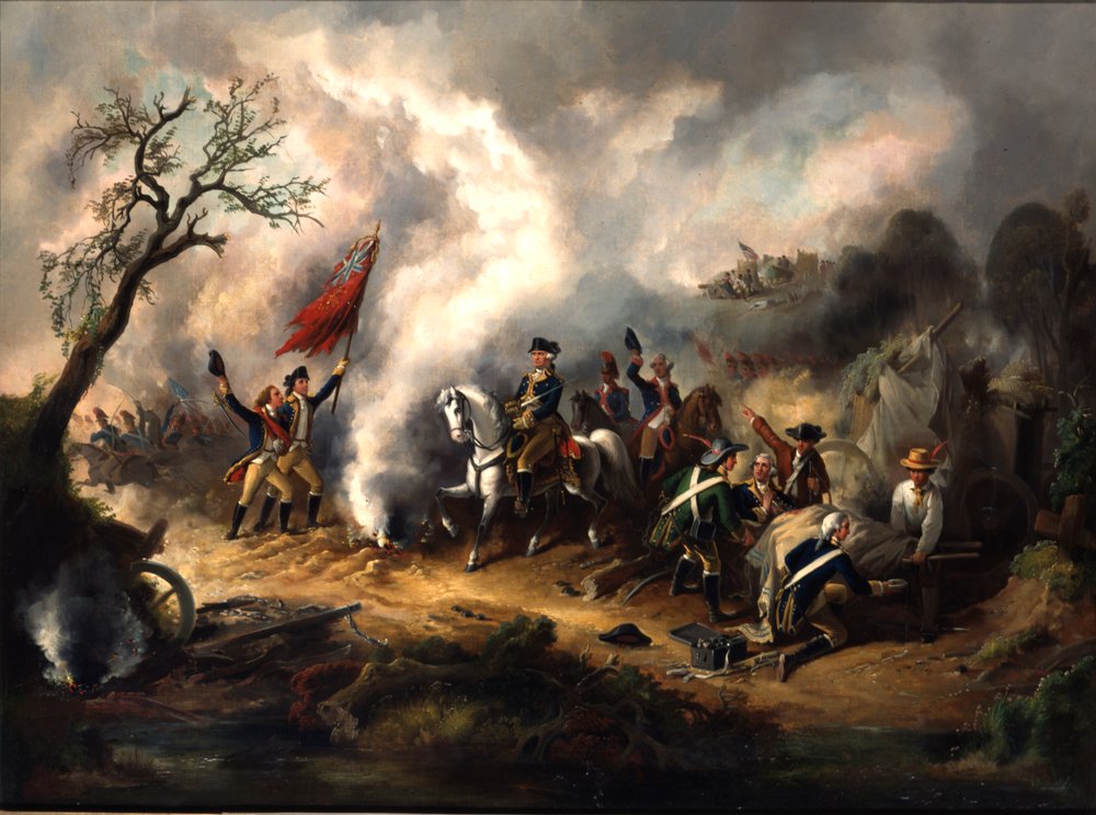Slaget ved Monmouth, 28. juni 1778, tidlig 1800-tall av American School