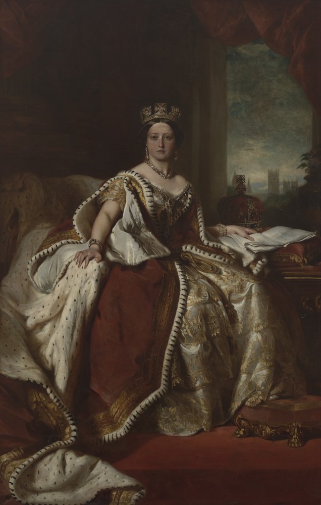 Dronning Victoria (1819–1901) av after Franz Xaver Winterhalter