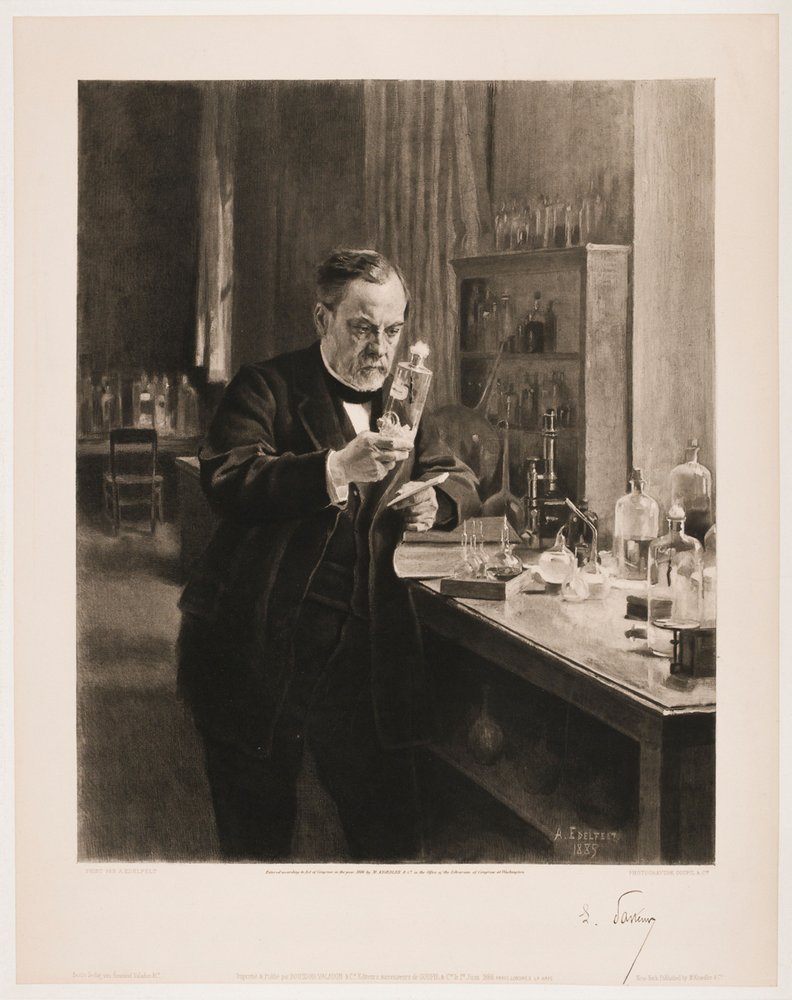 Portrett av Louis Pasteur av Albert Edelfelt