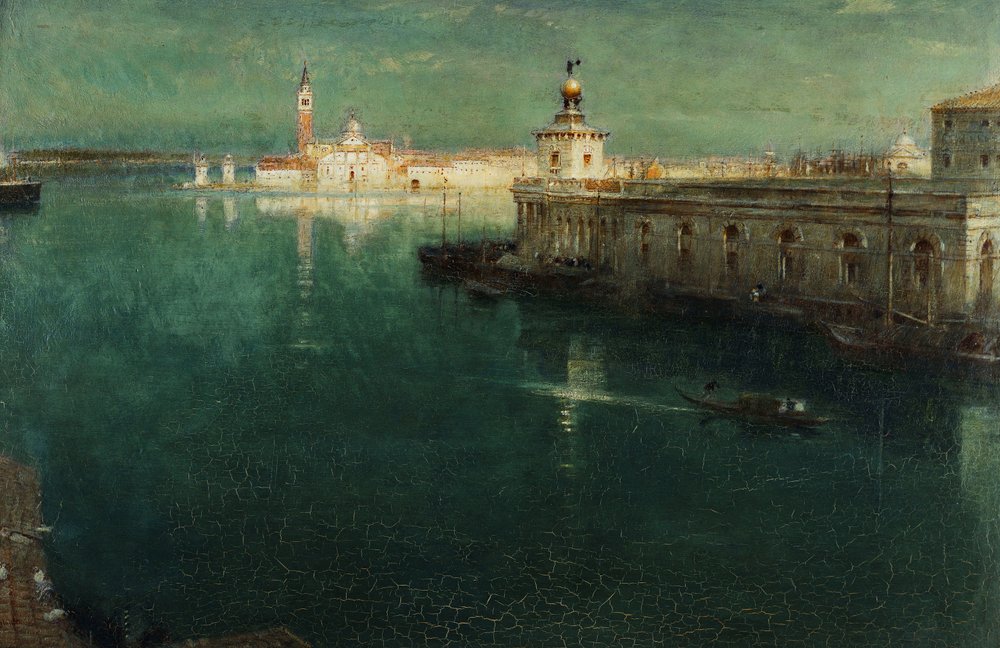 St. Giorgio fra Housetops, 1905-1906 av Albert Goodwin