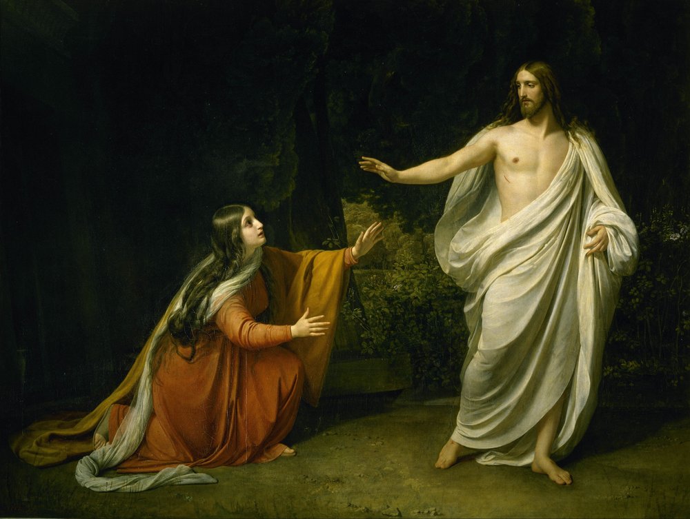 Kristi åpenbaring for Maria Magdalena etter oppstandelsen av Alexander Andreyevich Ivanov