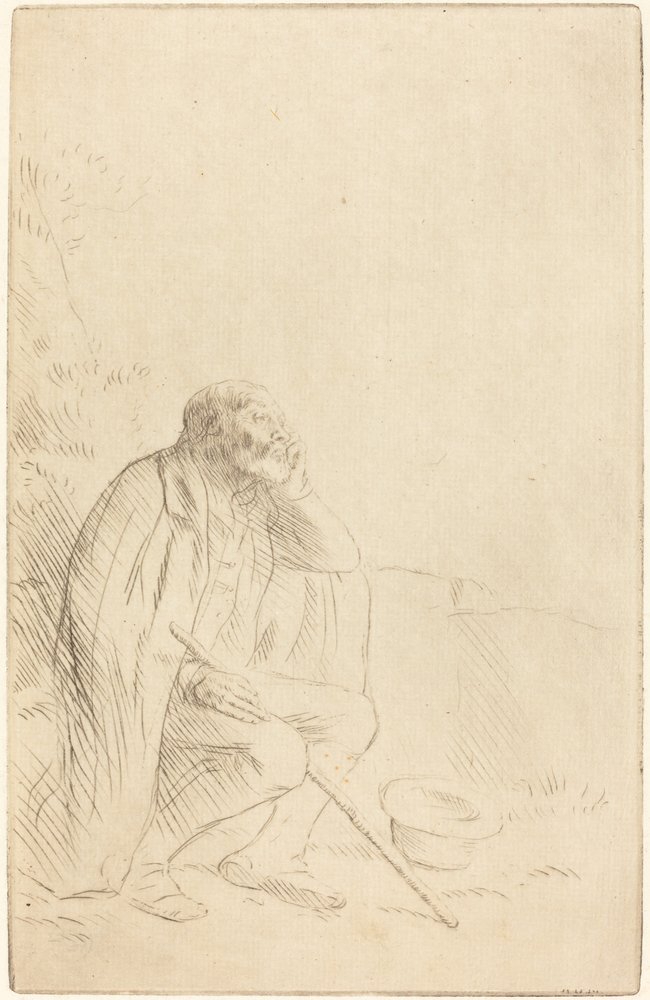 Dagdrøm Drømmeren. av Alphonse Legros