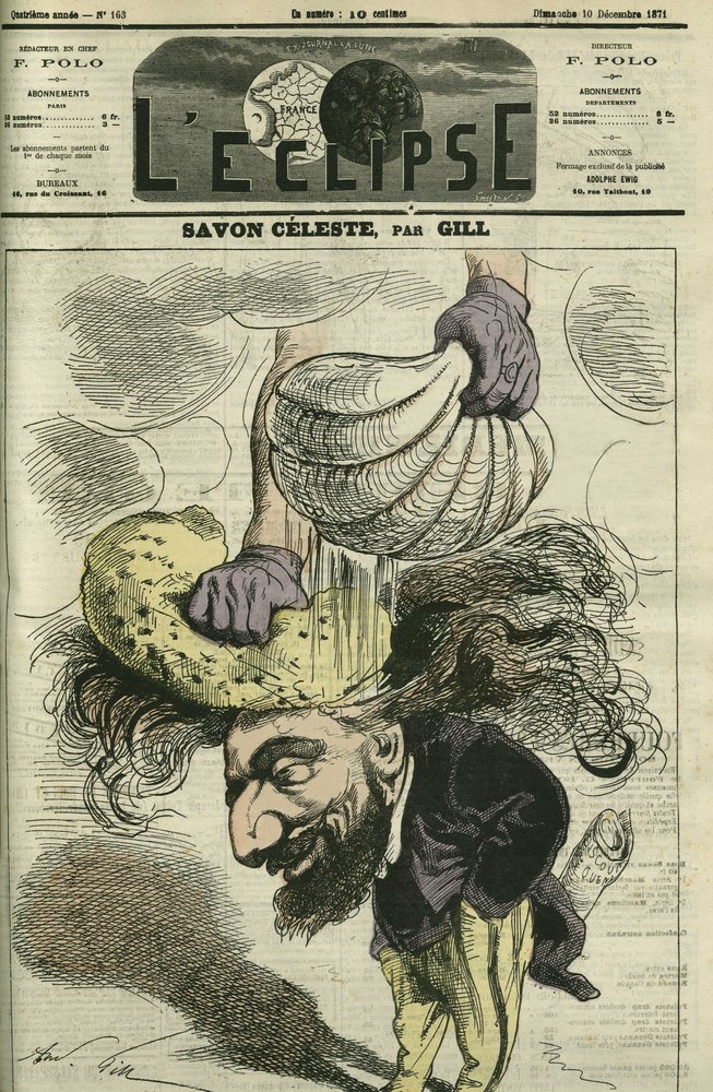 Leon Gambetta (1838-1882), fransk politiker. Omslag i "" L