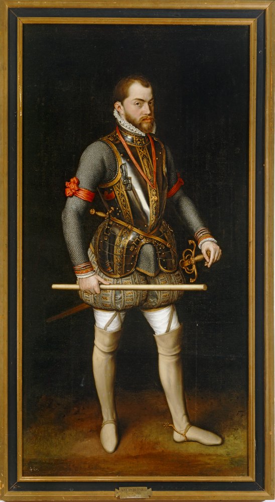 Filip II, konge av Spania … (olje på lerret) av Anthonis van Dashorst Mor