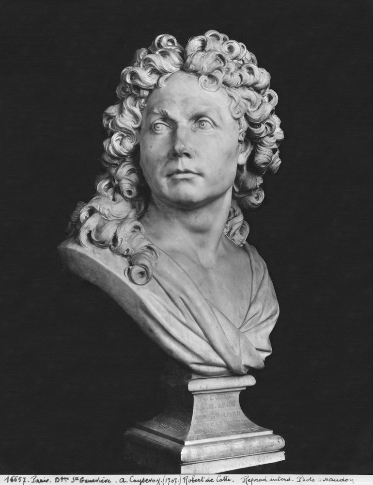 Byste av Robert de Cotte, 1707 (se også 346010, 346011) (marmor) av Antoine Coysevox