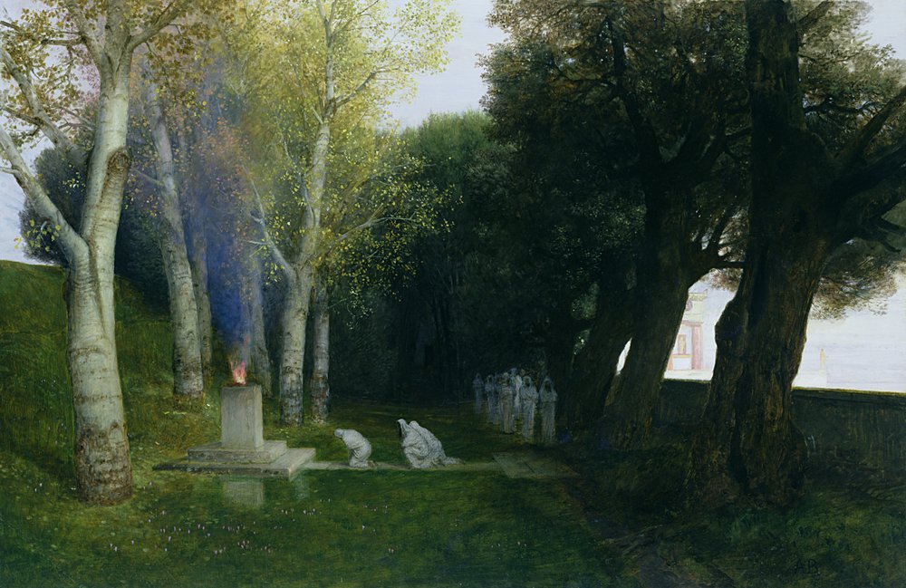 Hellig lund, 1886 av Arnold Böcklin