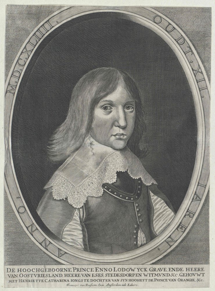 Enno Ludwig, greve av Øst-Friesland av Artist Unknown