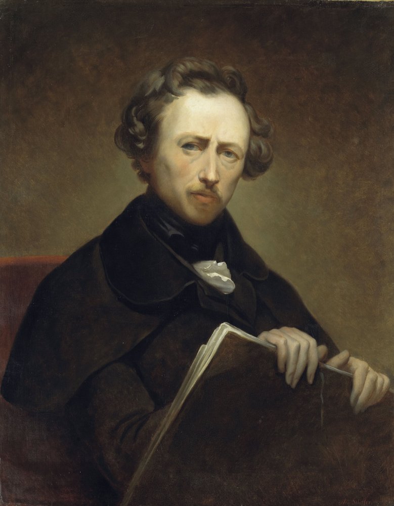 Selvportrett i en alder av 43 år, ca. 1838 (olje på lerret) av Ary Scheffer